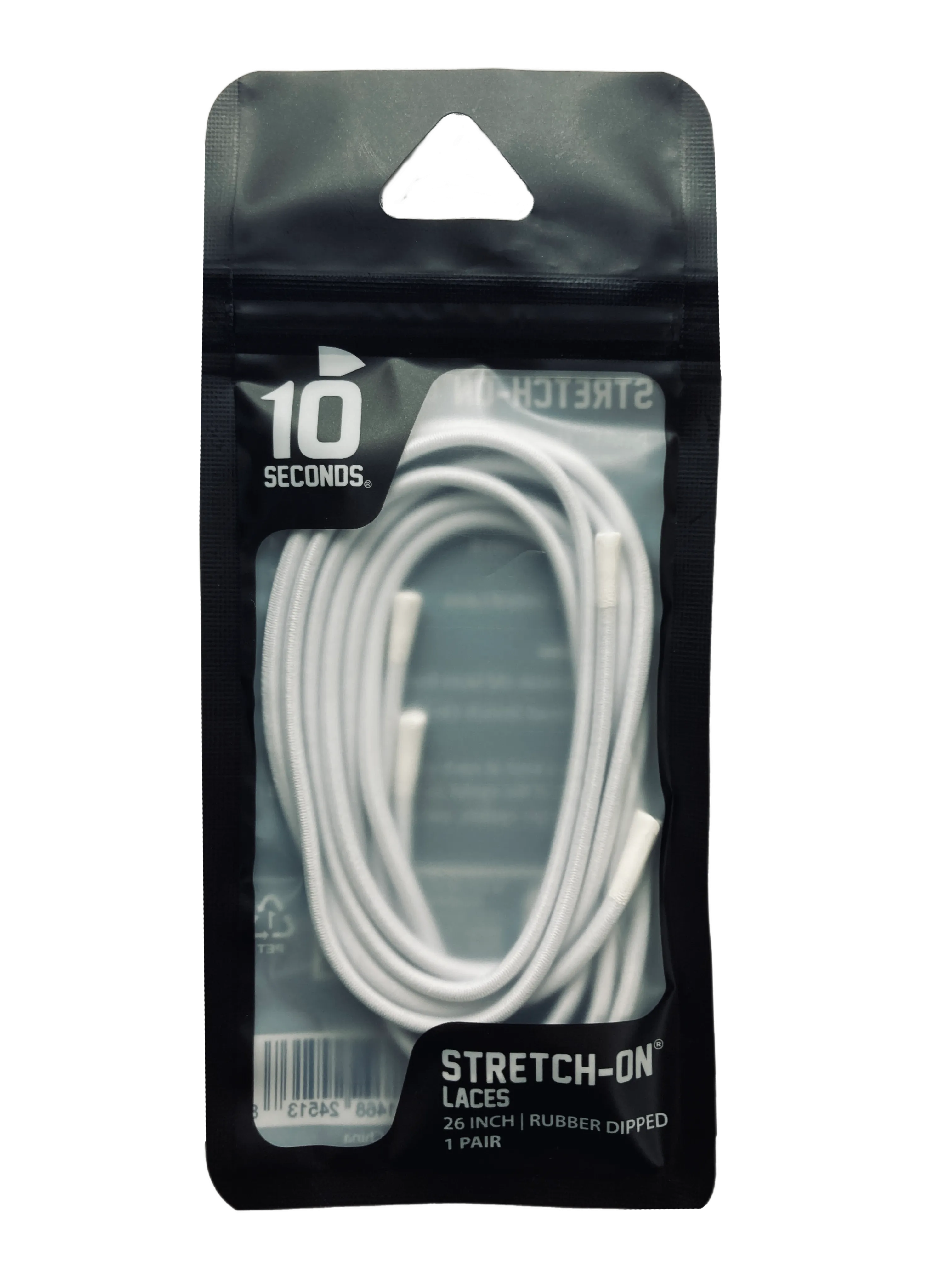 10 Seconds ® Stretch-On™ Lace | White - Rubber Dipped Tip