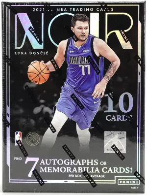 2021-22 Panini Noir Basketball Hobby Box