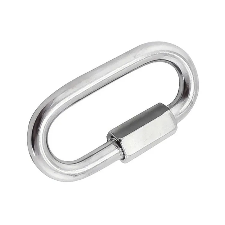 5 PCS 3.5mm 304 Stainless Steel Quick Connect Ring Runway Buckle