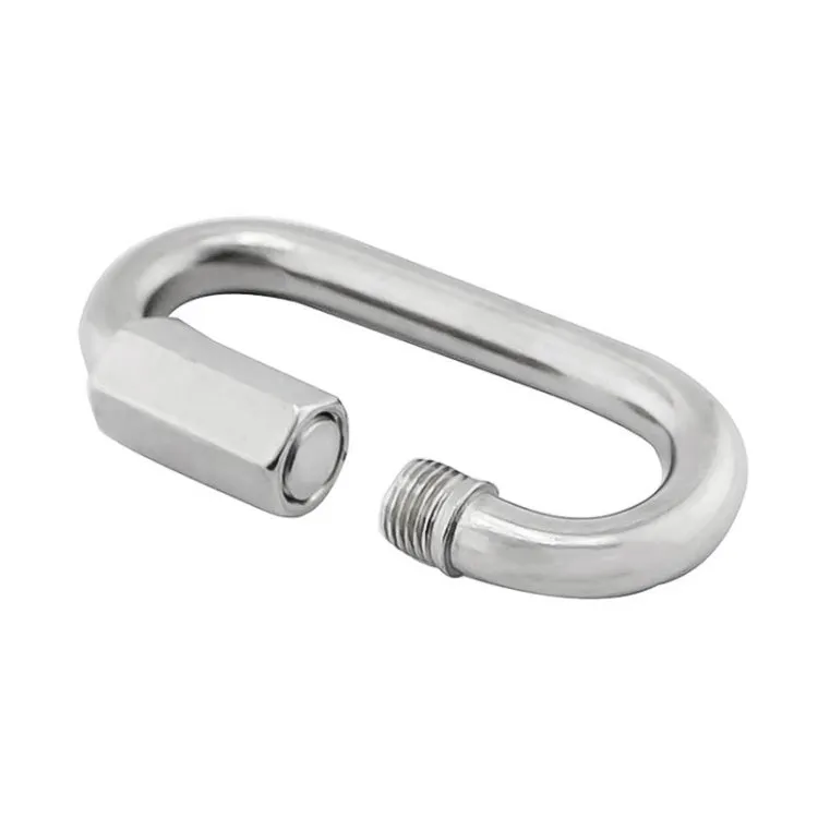 5 PCS 3.5mm 304 Stainless Steel Quick Connect Ring Runway Buckle