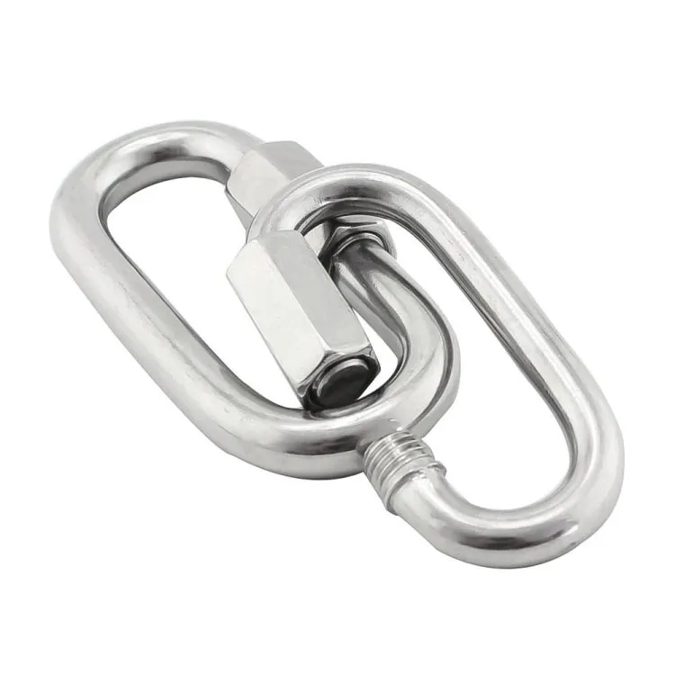 5 PCS 3.5mm 304 Stainless Steel Quick Connect Ring Runway Buckle