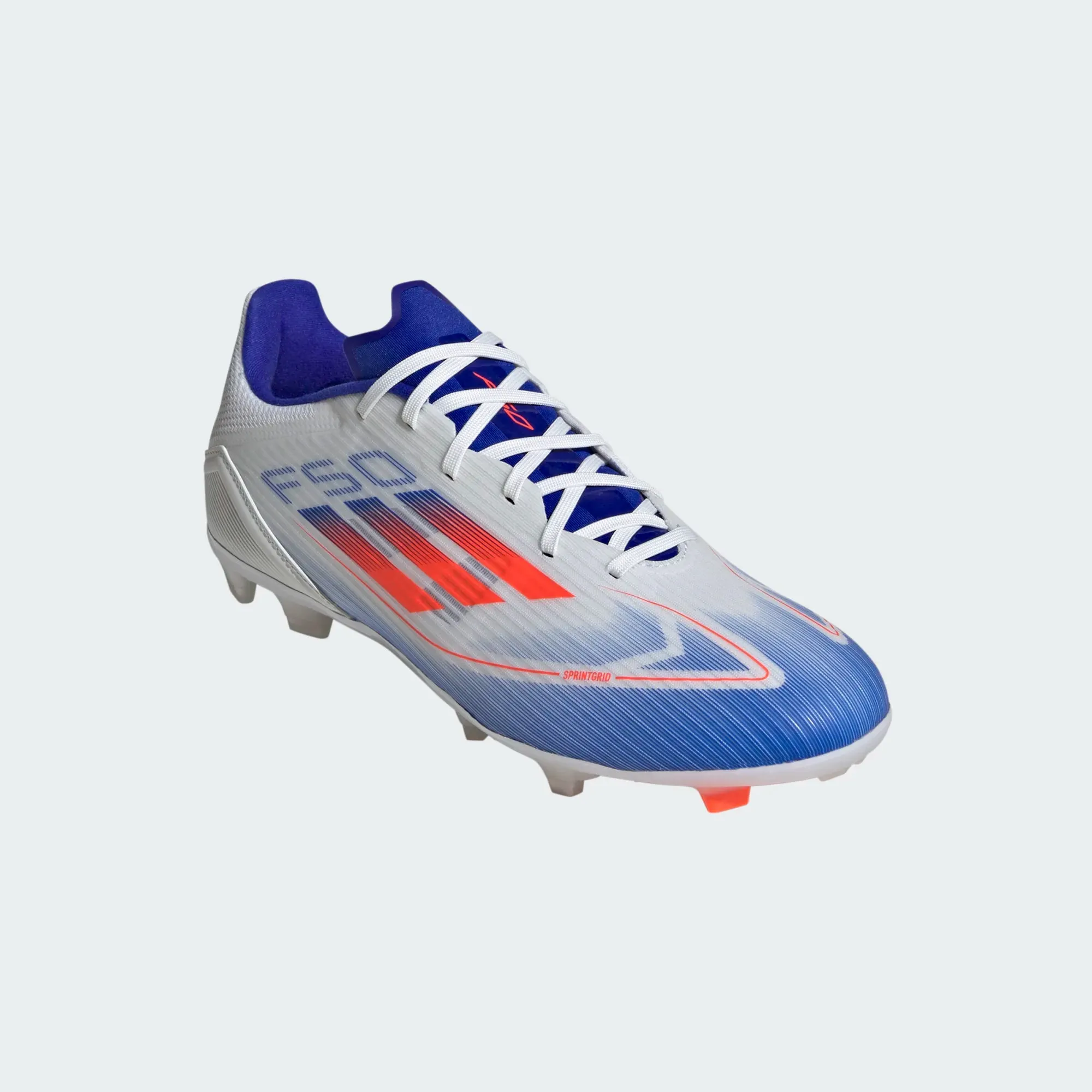 adidas F50 League Boots FG- White/Red/Blue