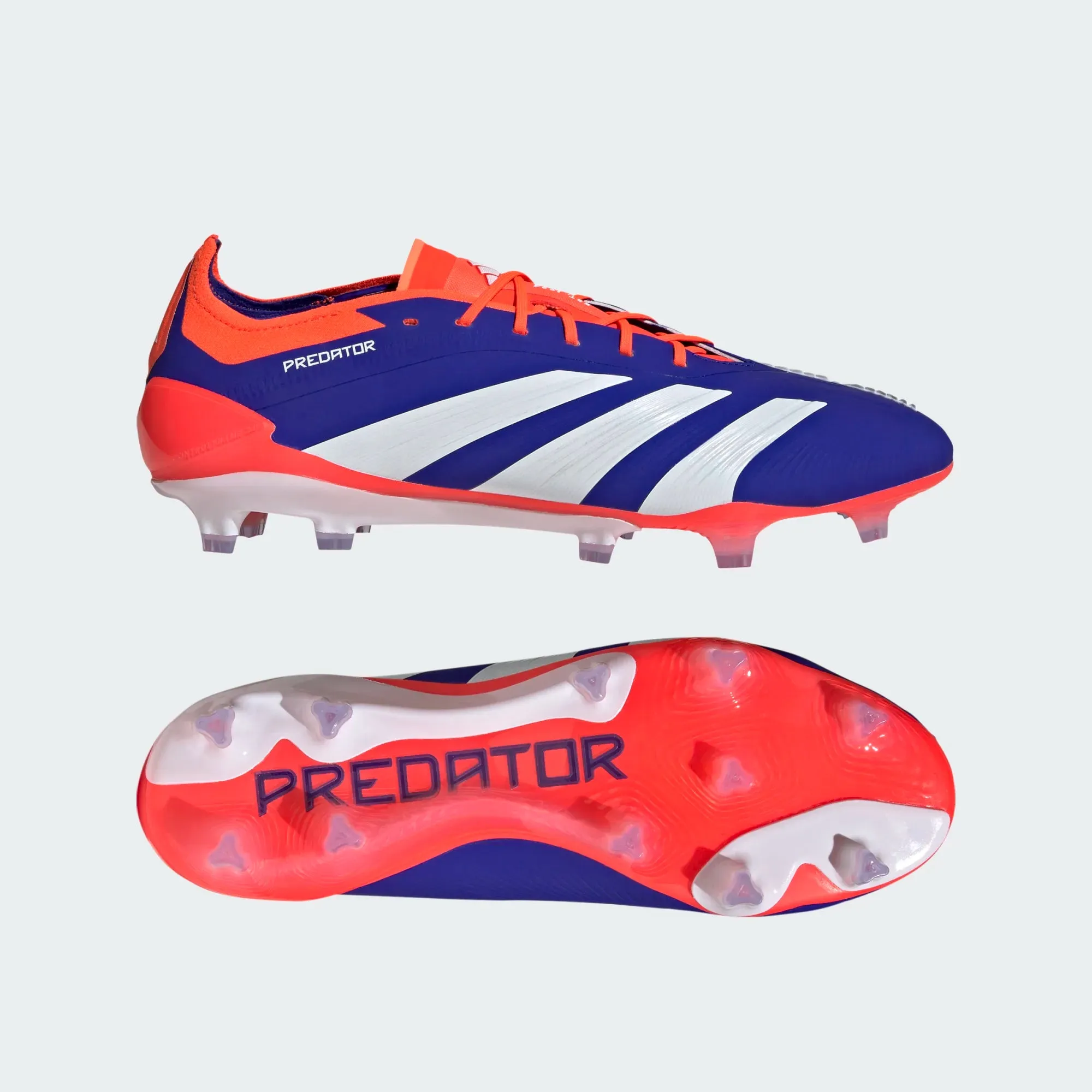 adidas Predator Elite FG Boots- Blue/White/Red