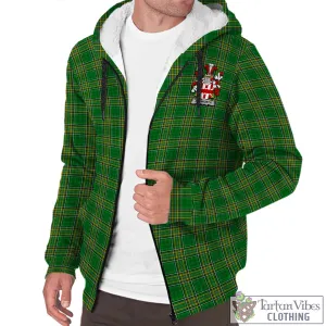 Aldworth Irish Clan Tartan Sherpa Hoodie with Coat of Arms