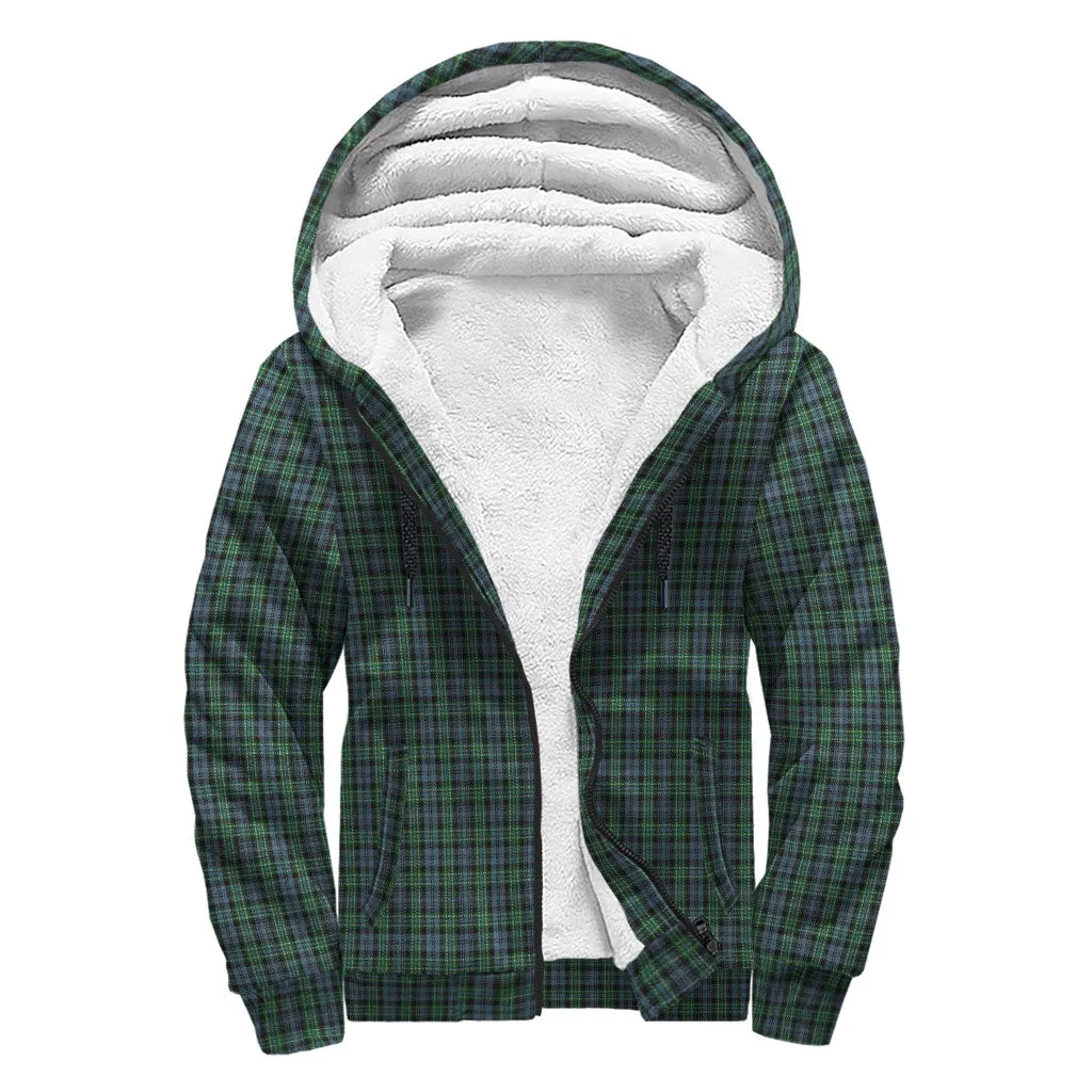 Arbuthnot Tartan Sherpa Hoodie with Family Crest