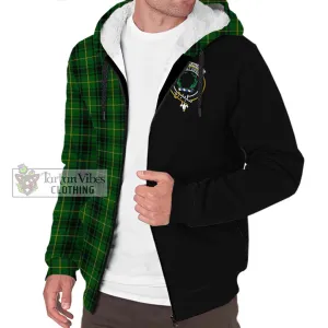 Arthur Tartan Sherpa Hoodie with Family Crest and Half Of Me Style