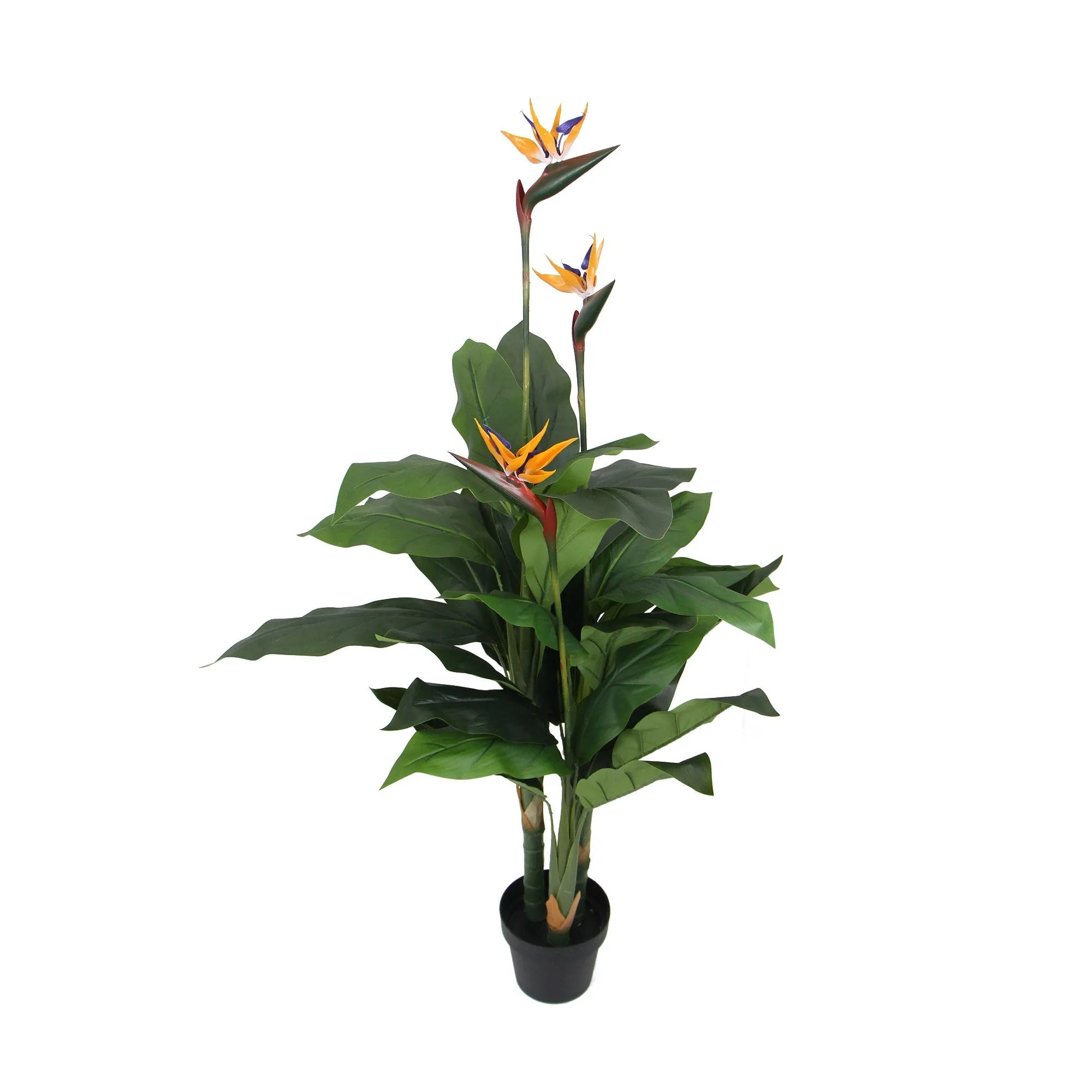 Artificial Potted 150cm Bird Of Paradise Plant-Orange