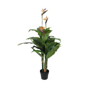 Artificial Potted 150cm Bird Of Paradise Plant-Orange