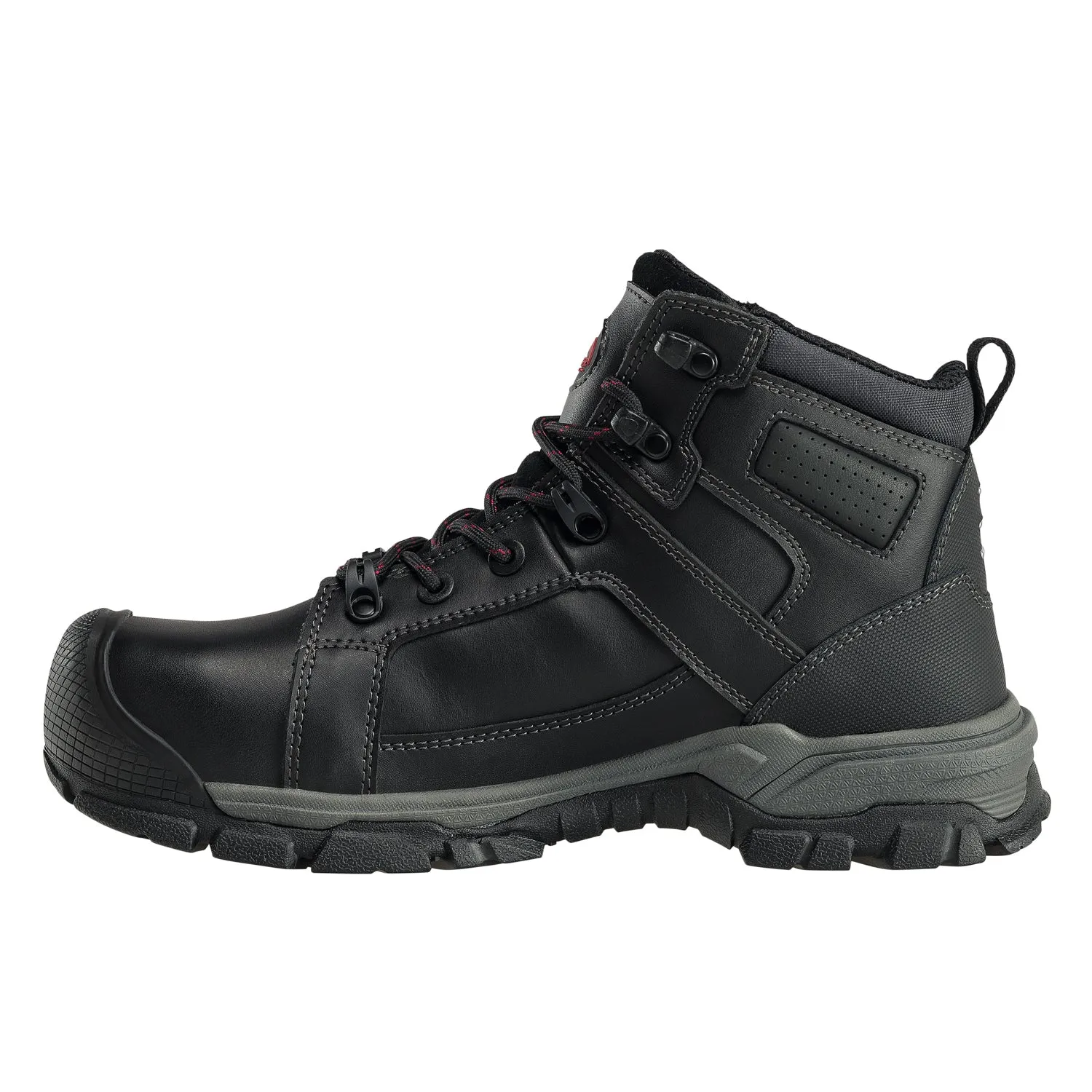 Avenger Mens Ripsaw Mid Black Leather Work Boots