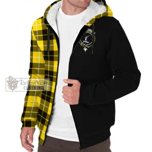 Barclay Dress Modern Tartan Sherpa Hoodie with Family Crest and Half Of Me Style