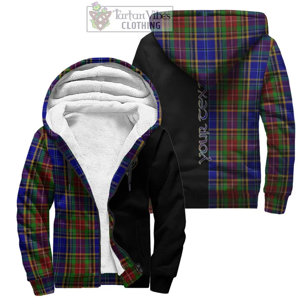 Beattie Tartan Sherpa Hoodie with Family Crest and Half Of Me Style