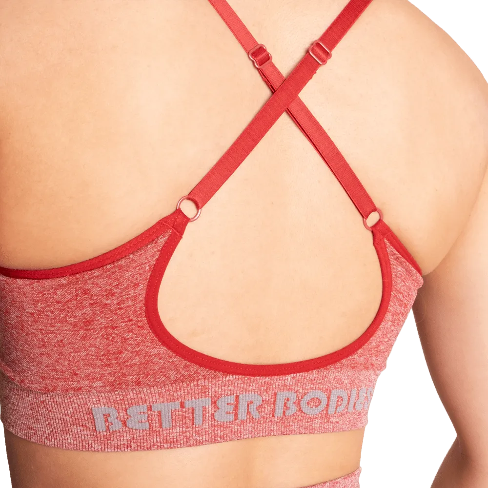 Better Bodies Curve Scrunch Bra - Chilli Red