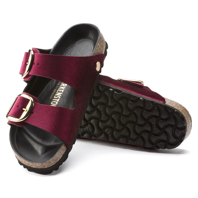 Birkenstock Womens Arizona Big Buckle Velvet Sandal