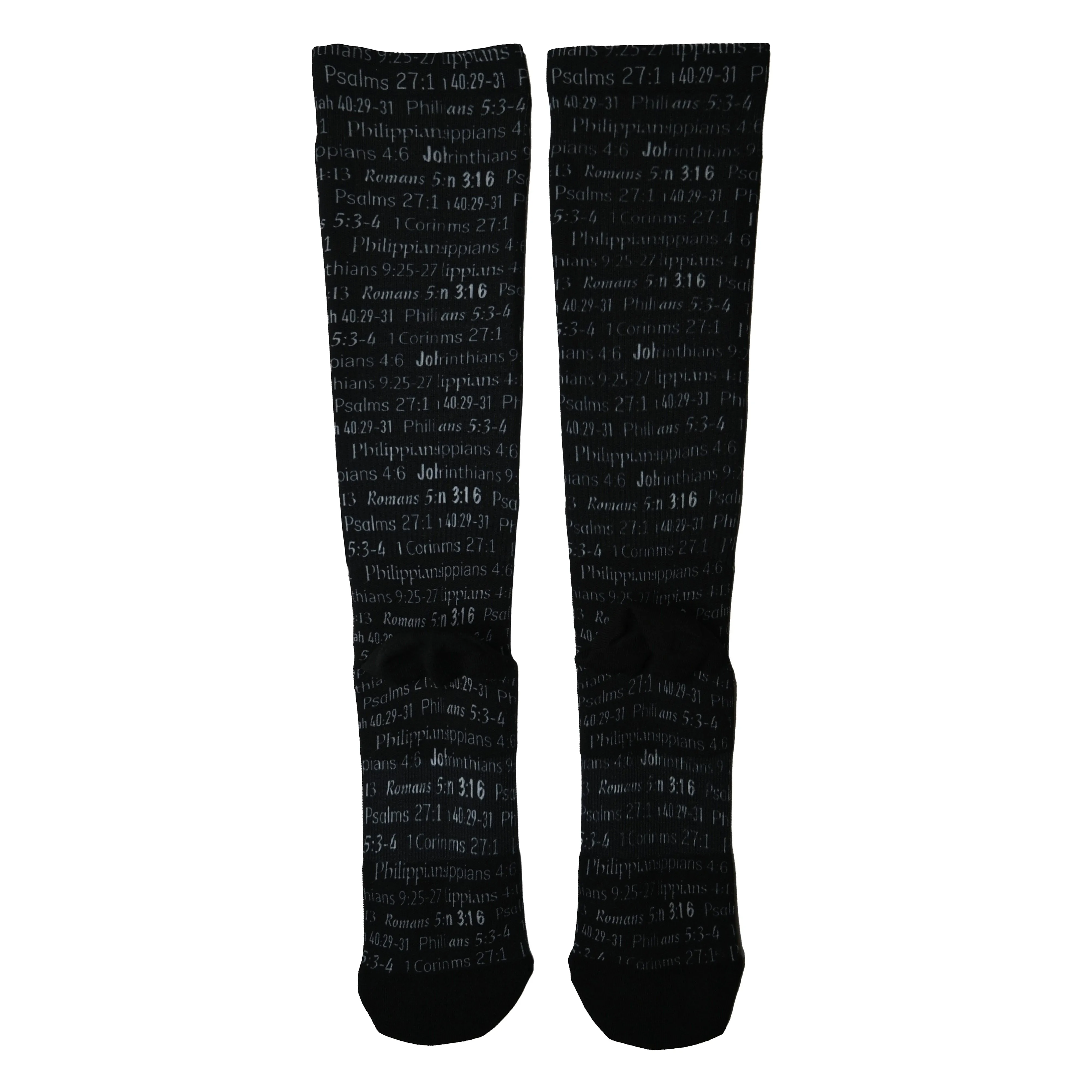 Black BLESSED Compression Socks (20-30mmHg)