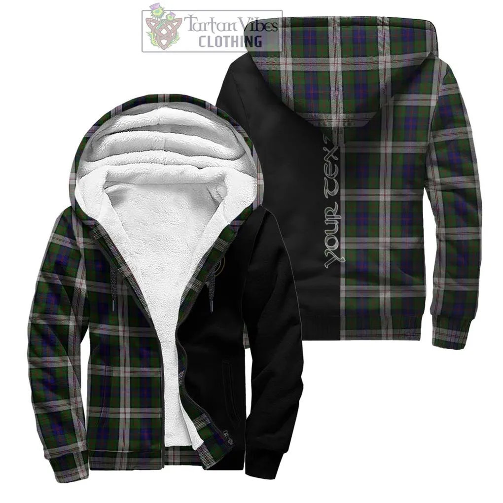 Blair Dress Tartan Sherpa Hoodie with Family Crest and Half Of Me Style