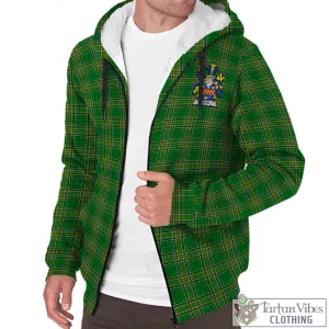 Boyd of Danson Irish Clan Tartan Sherpa Hoodie with Coat of Arms