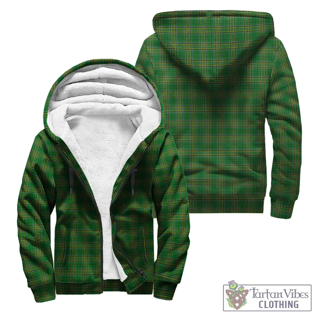 Boyd of Danson Irish Clan Tartan Sherpa Hoodie with Coat of Arms