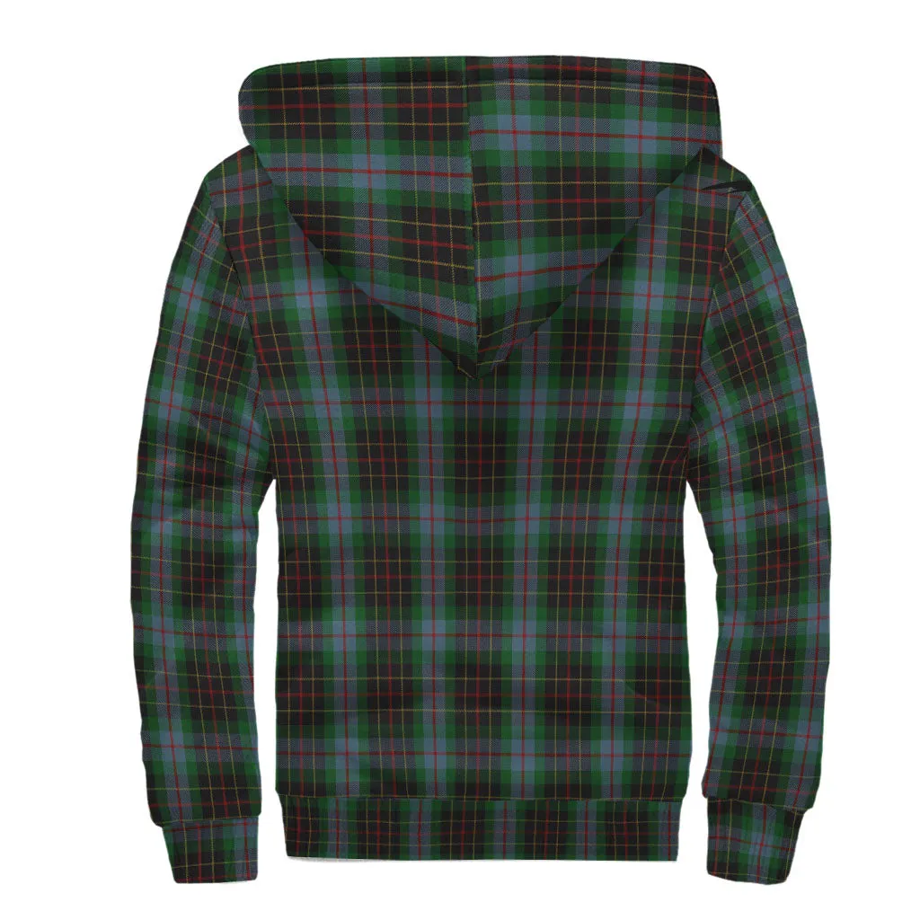 Brodie Hunting Tartan Sherpa Hoodie with Family Crest