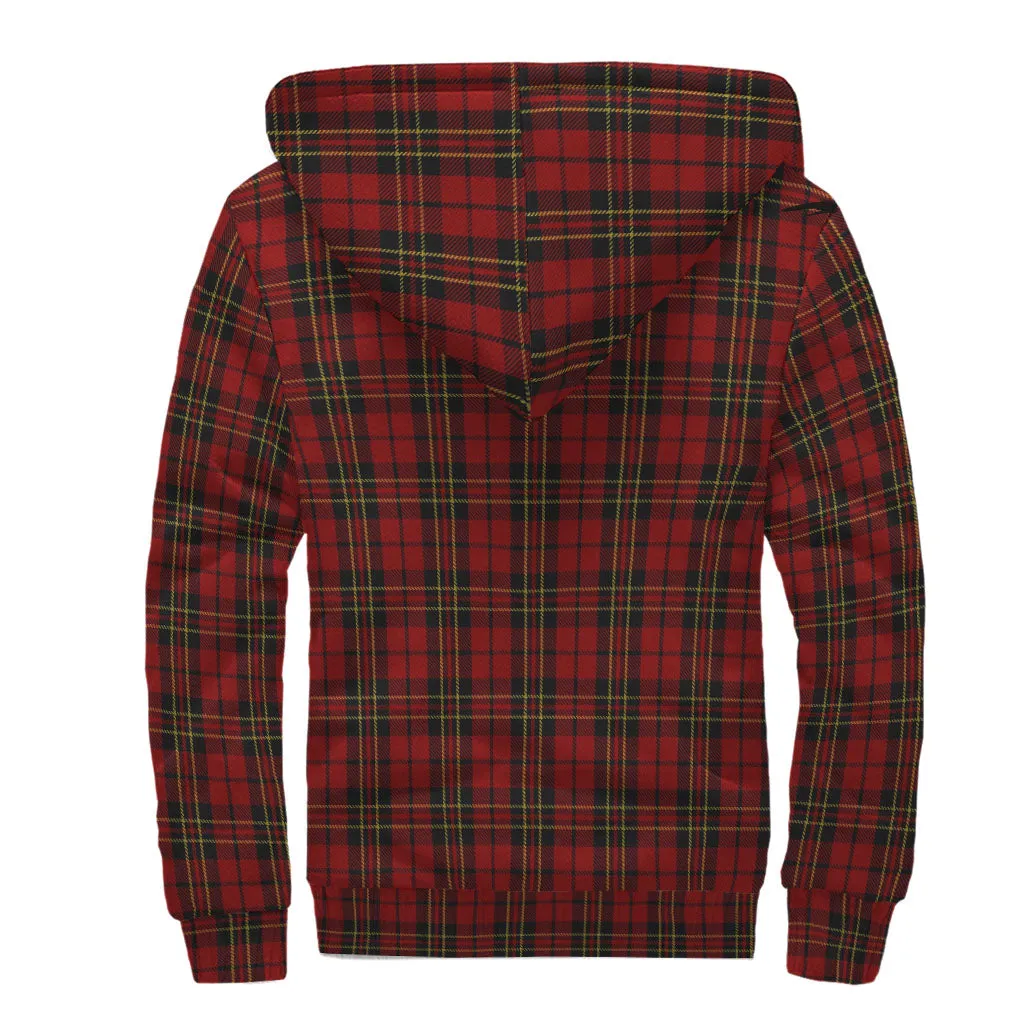 Brodie Tartan Sherpa Hoodie with Family Crest