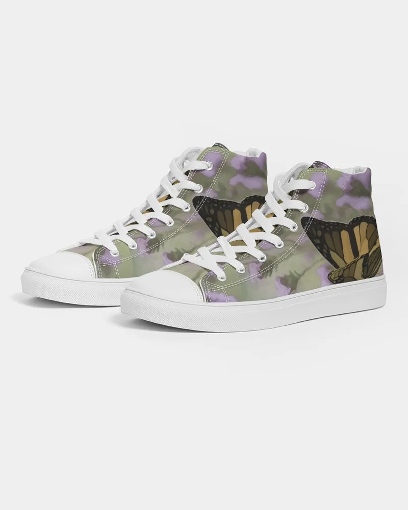 Butterfly Hope Women's Hightop Canvas Shoe