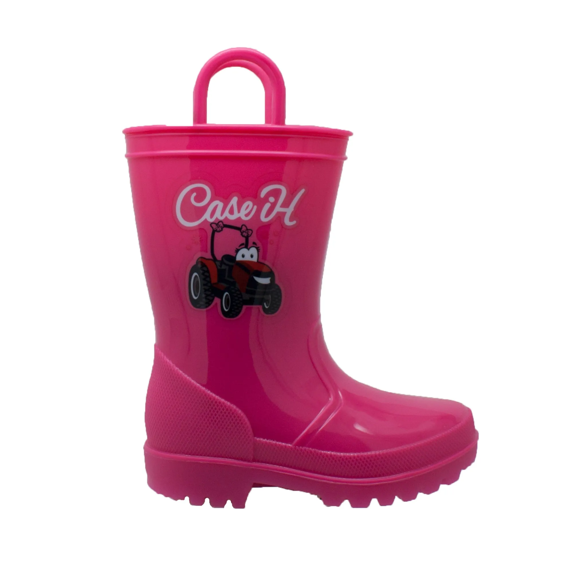 Case IH Kids Girls Pink PVC Work Boots