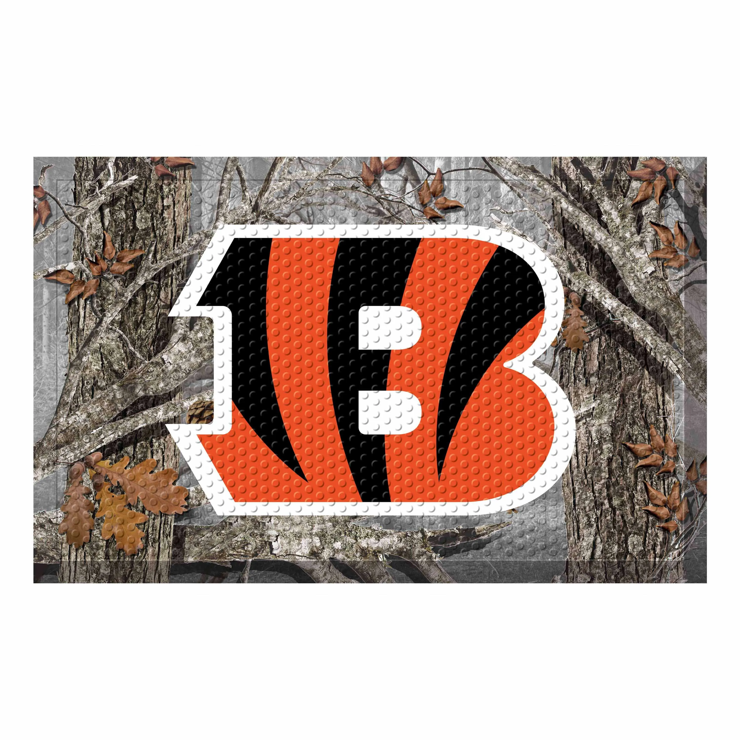 Cincinnati Bengals Rubber Scraper Door Mat Camo