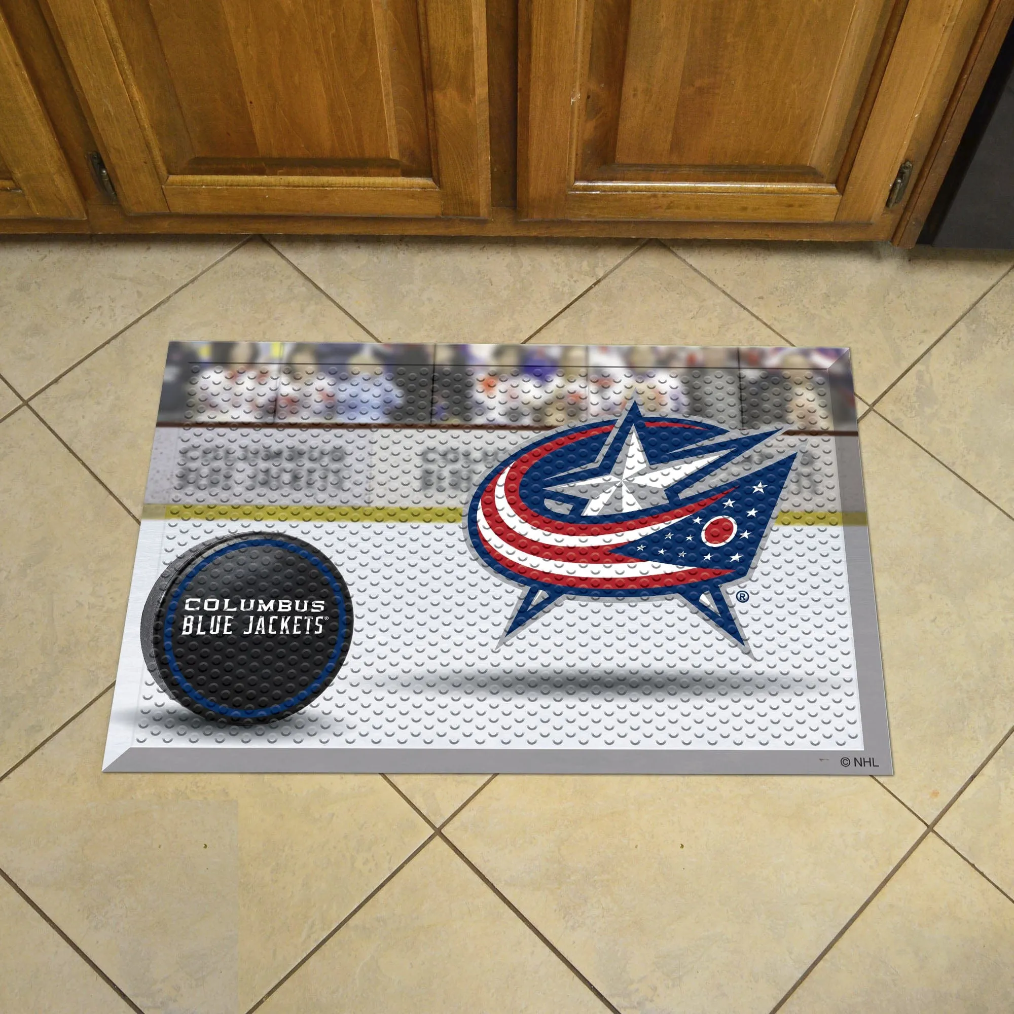 Columbus Blue Jackets Rubber Scraper Door Mat