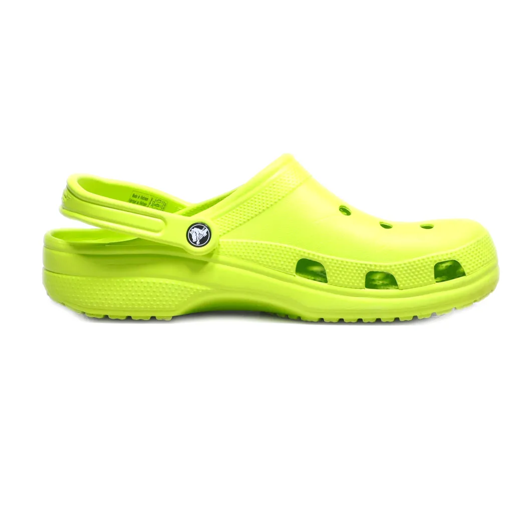 Crocs Classic Sabot Clogs Rubber Green Colour For Men