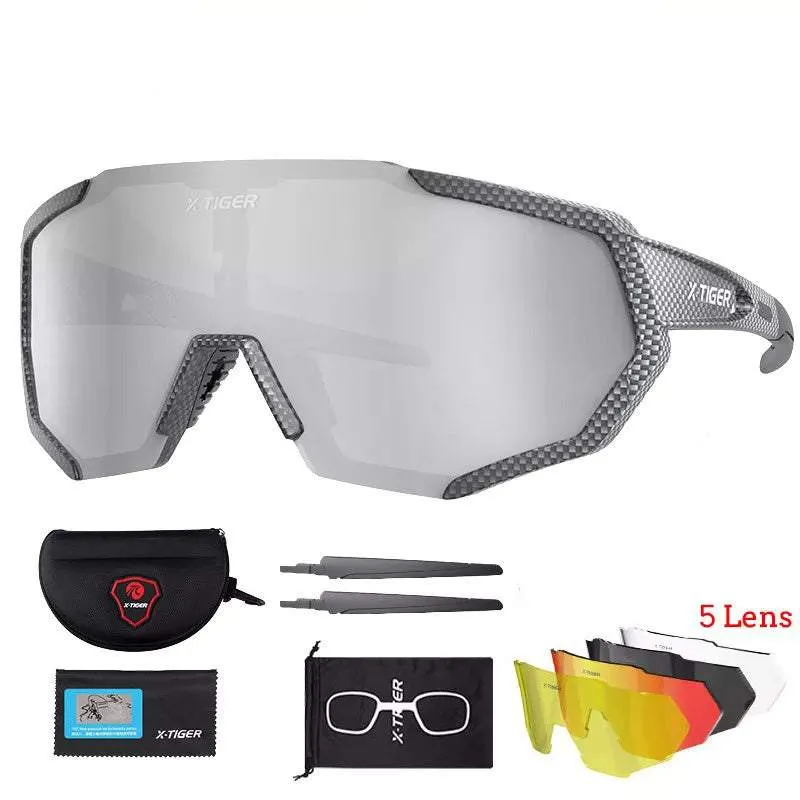 Detachable Protective Sports Glasses with 5 Lenses