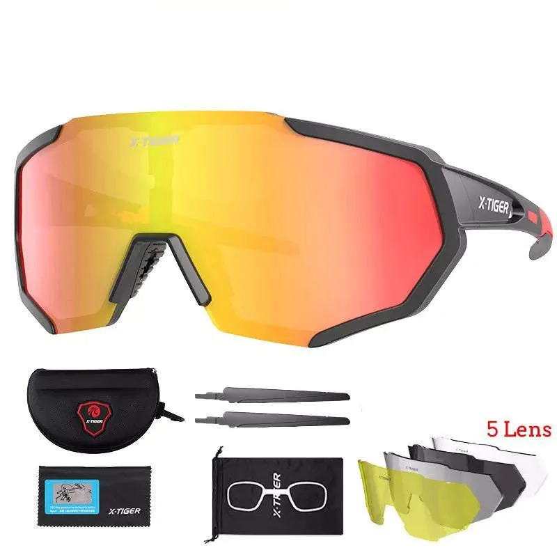 Detachable Protective Sports Glasses with 5 Lenses