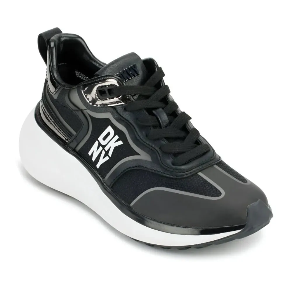 DKNY AKI Lace up Sneaker Women - BLKWHT