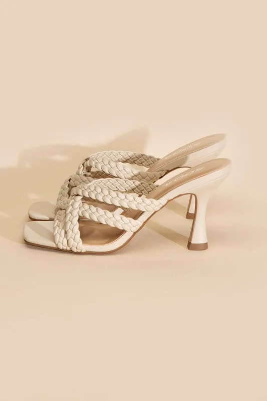 Double Cross Braided Heels