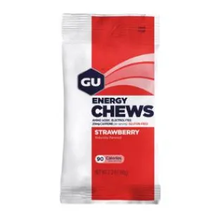 Energy Chews - Strawberry, Box of 12 Bags