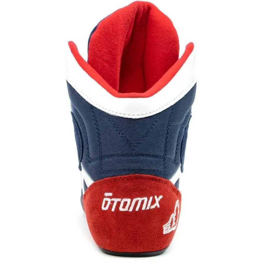 Female Bodybuilding Weightlifting Shoe Red White Blue Stingray