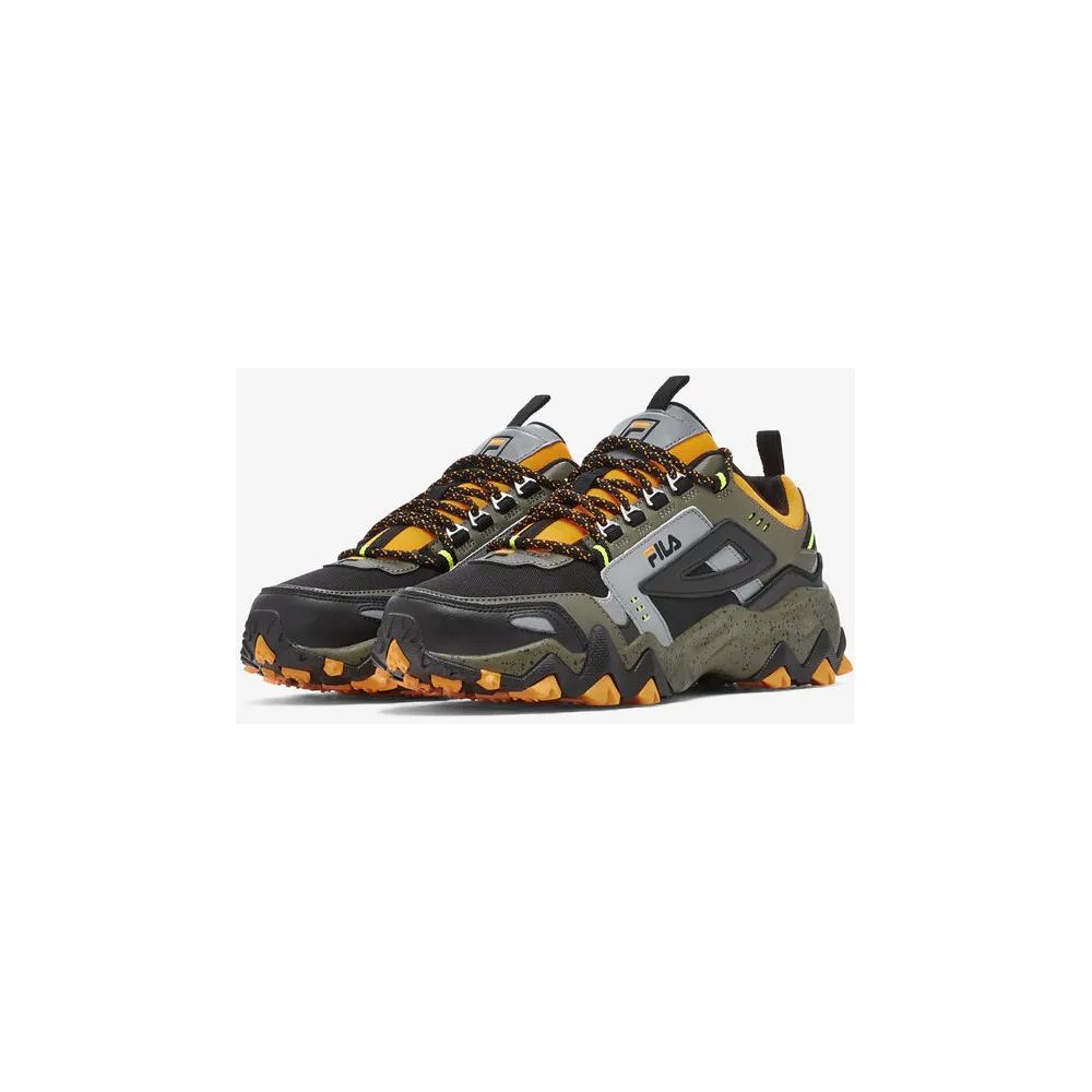 Fila Men's Oakmont TR Shoes - Shocking Orange / Tarmac / Black