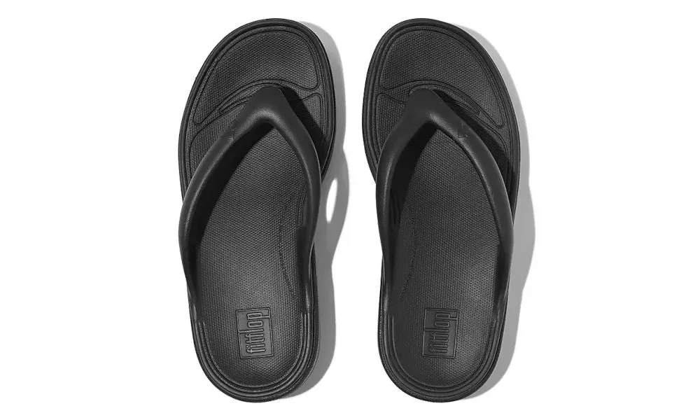 FitFlop Womens Relieff Recovery Toe Post Black