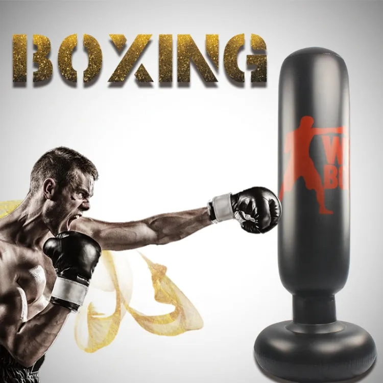 Fitness Vertical Inflatable Punching Bag Boxing Column Tumbler Punching Bag Catharsis Column, Height: 1.6m