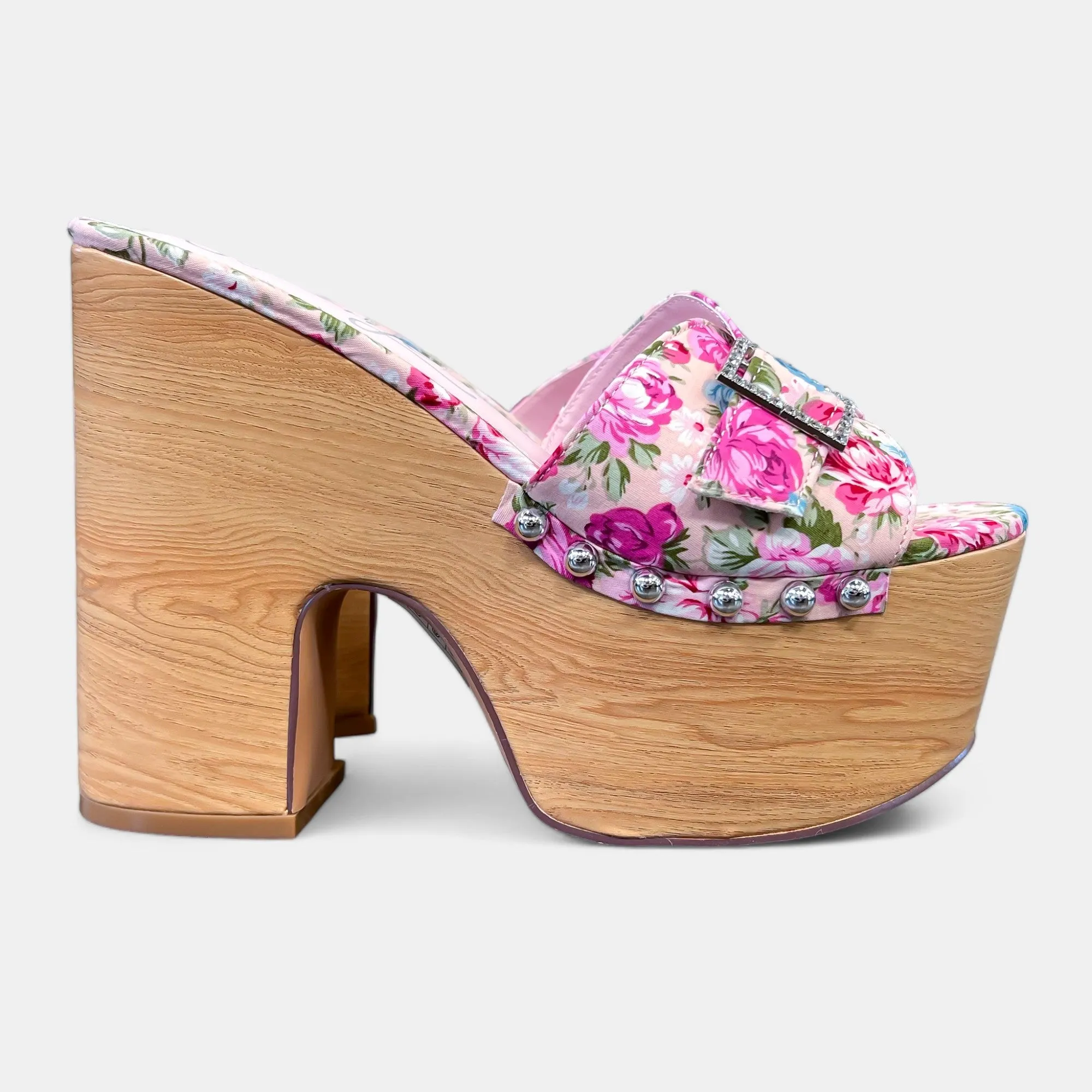 Floral Bloom Platform Heels