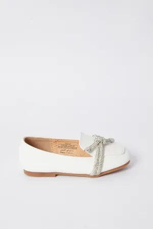 Girl White Loafer