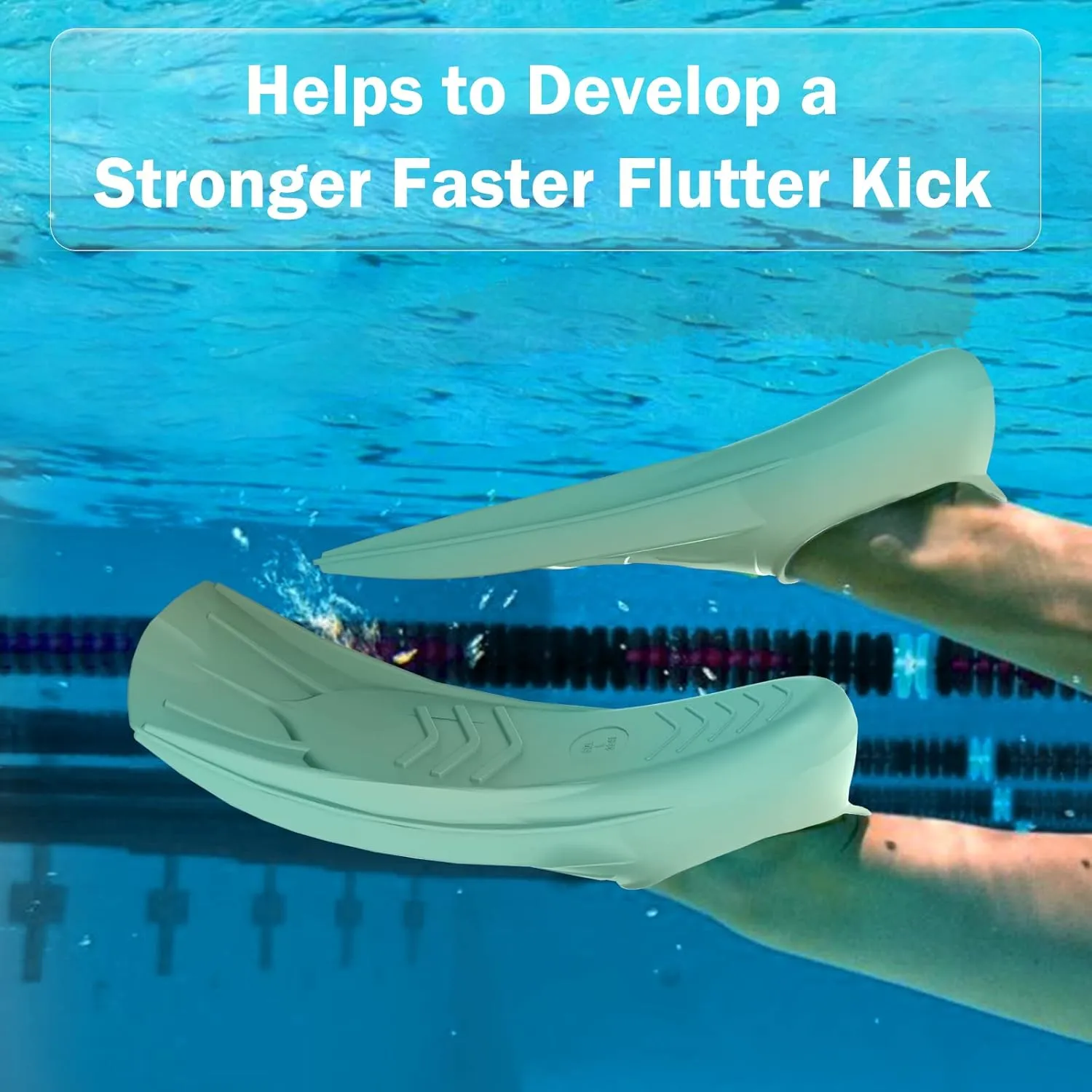 Greatever Swim Fins, Kids Swim Training Fins for Lap Swimming