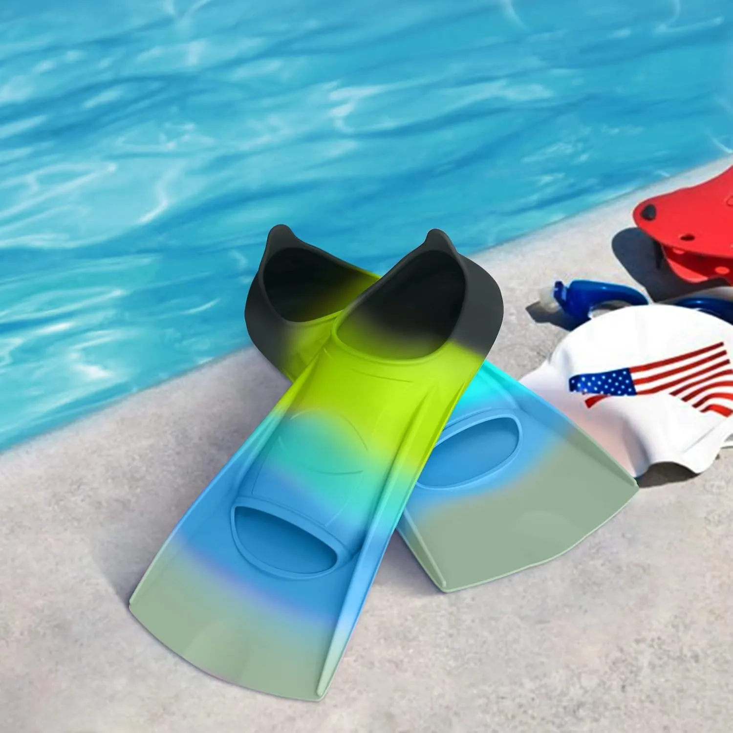 Greatever Swim Fins, Kids Swim Training Fins for Lap Swimming