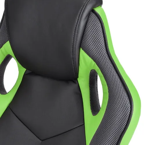 HAWK SERIES/ 4534 GAMING CHAIR (BLACK & GREEN)