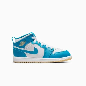 Kid's Air Jordan 1 Mid "Aquatone" Pre School