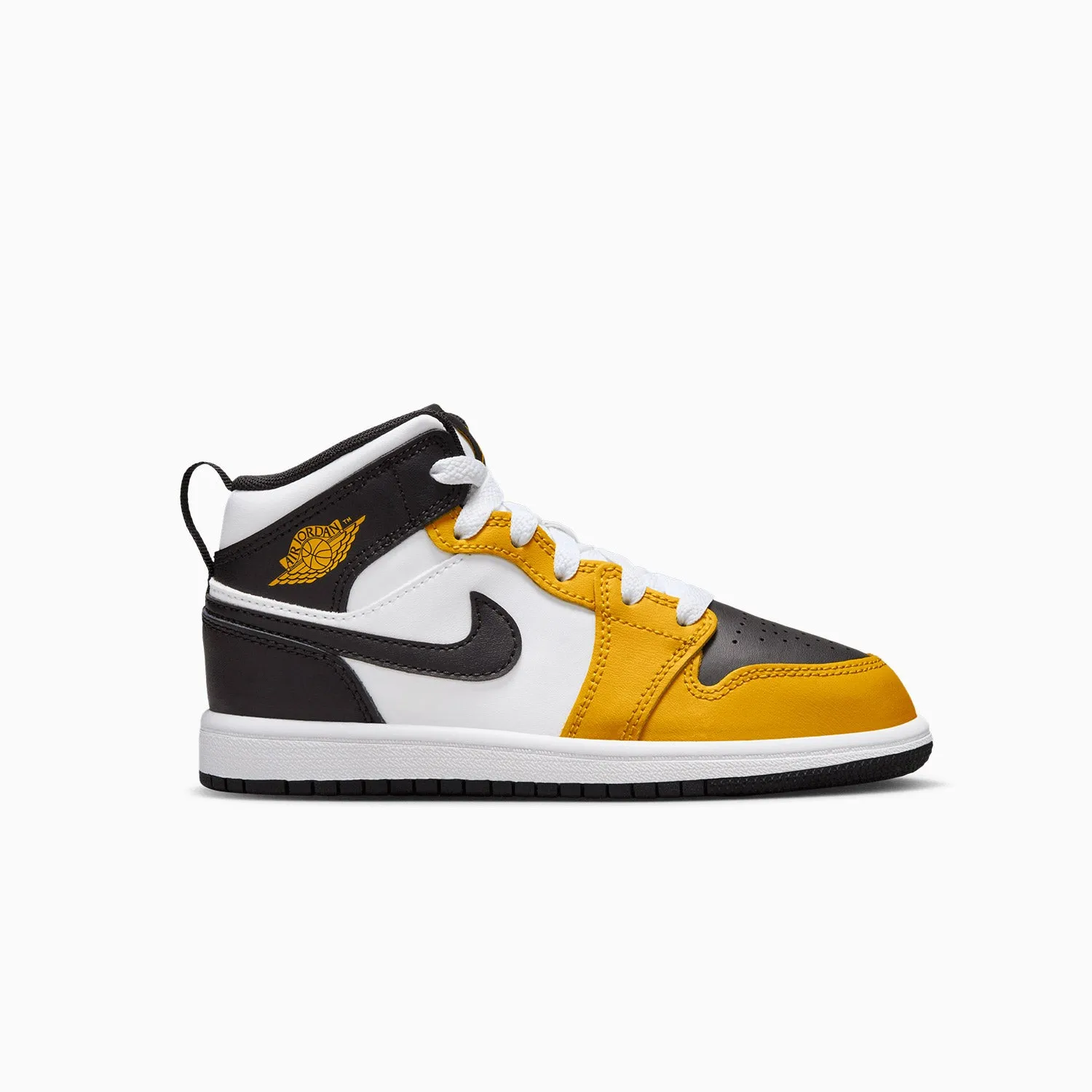 Kid's Air Jordan 1 Mid "Yellow Ochre" Pre School