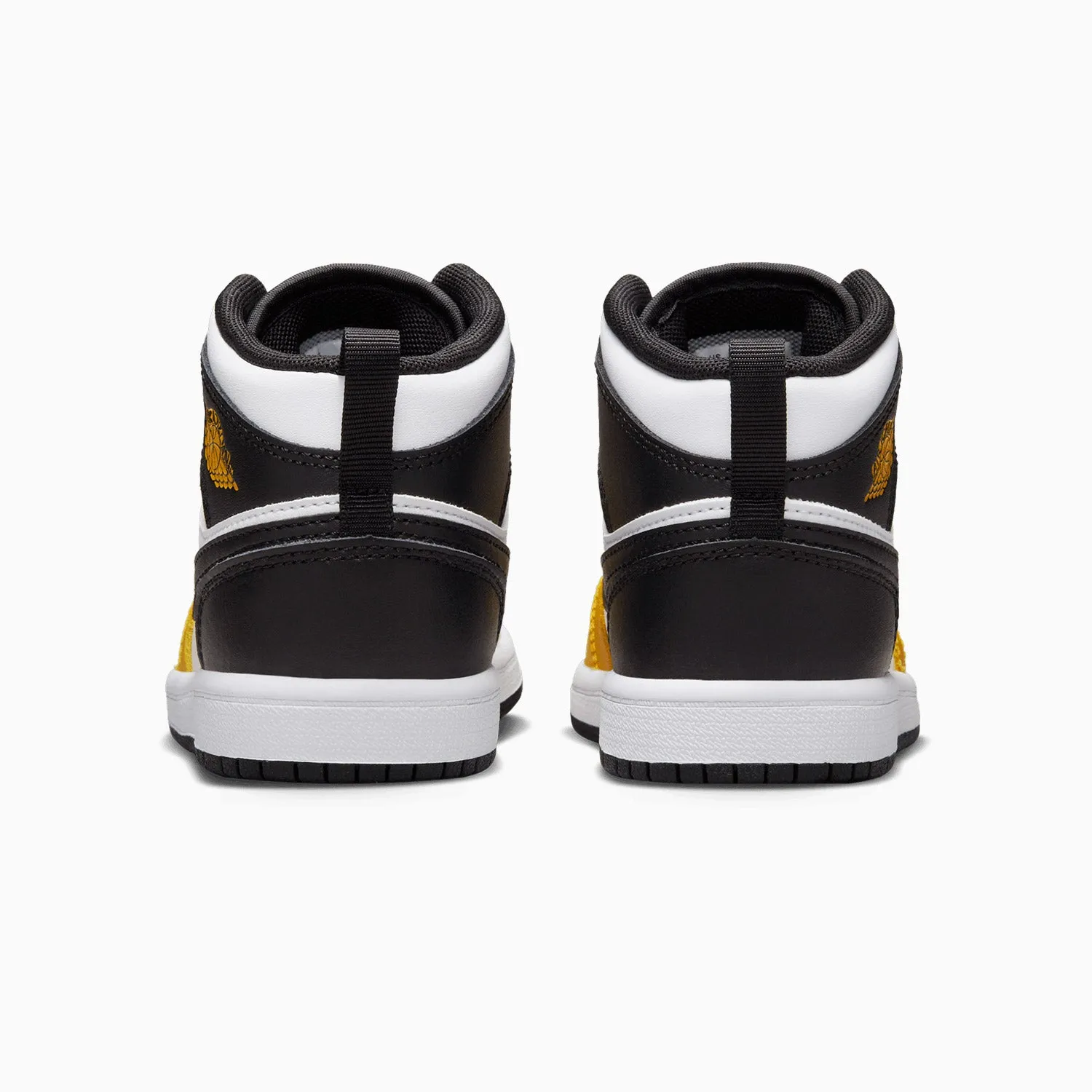 Kid's Air Jordan 1 Mid "Yellow Ochre" Pre School