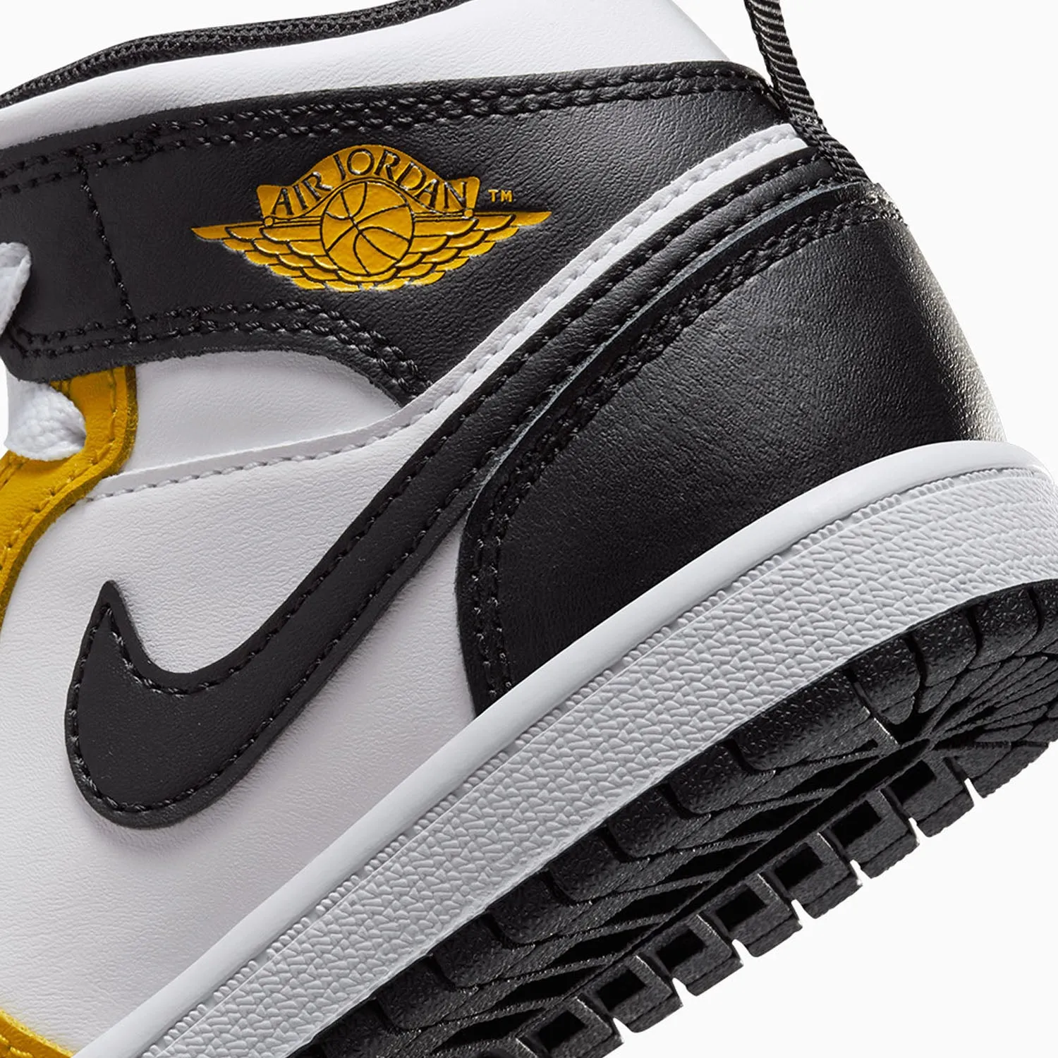 Kid's Air Jordan 1 Mid "Yellow Ochre" Pre School