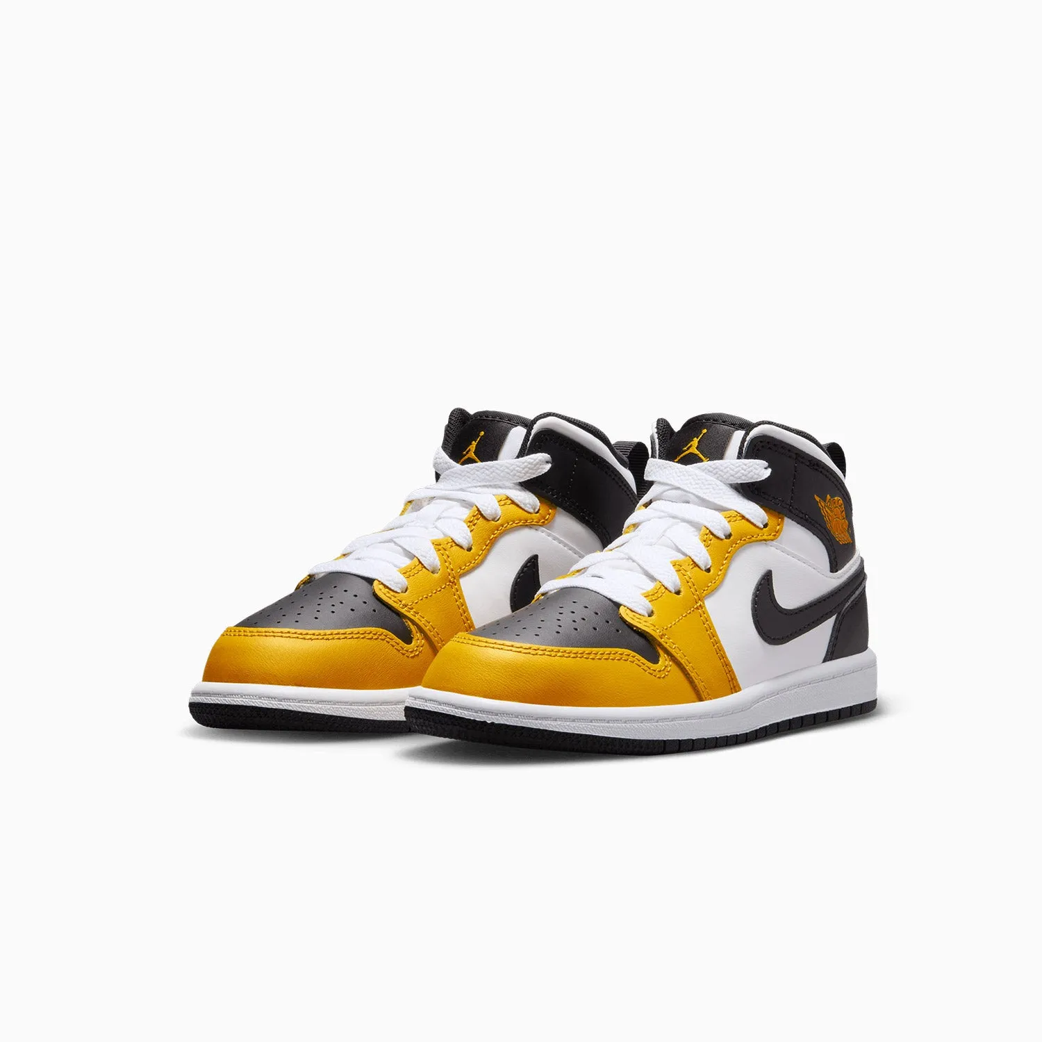 Kid's Air Jordan 1 Mid "Yellow Ochre" Pre School