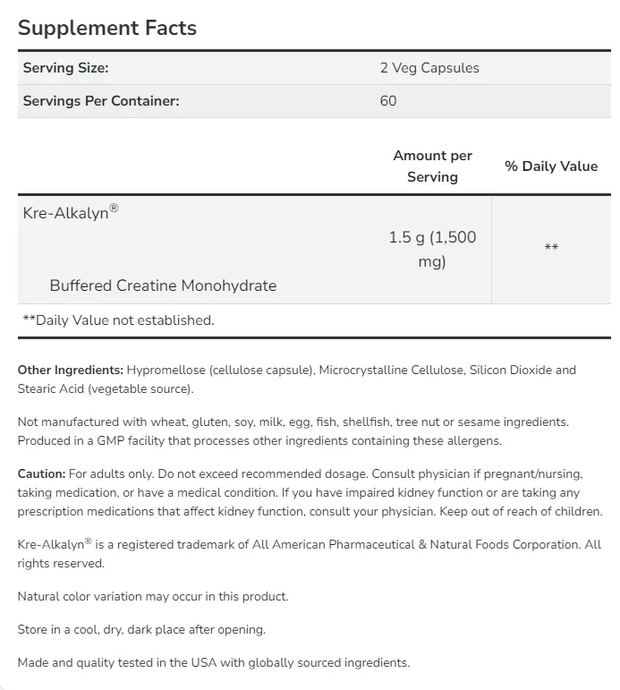 Kre-Alkalyn® Creatine