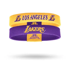 Los Angeles Lakers 2 Pack NBA Wristbands