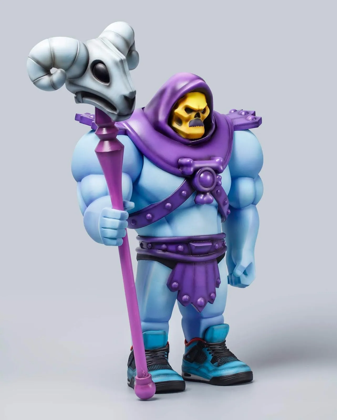 Lowfool Skeleton Art Toy Figure by Fools Paradise (Small Mark on Staff)